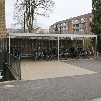 Cykeloverdækning i stål