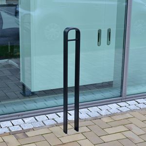 Cykelstativ (cykelpullert) i galvaniseret stål til ladcykel